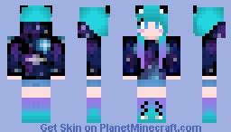 Galaxy Girl Minecraft Skin