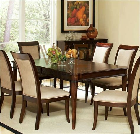 Elegant 6 Person Dining Table Set WF-126 - Watan Furnitures Gujrat