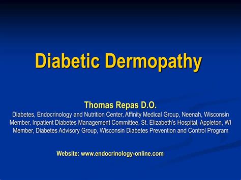 PPT - Diabetic Dermopathy PowerPoint Presentation - ID:460887