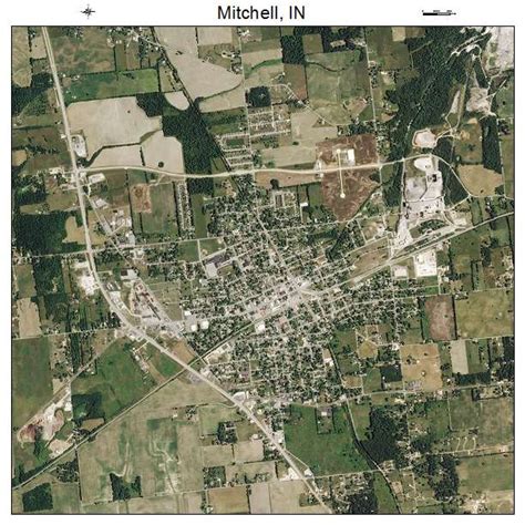 Aerial Photography Map of Mitchell, IN Indiana