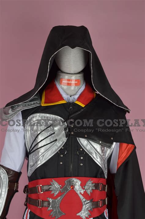 Custom Ezio Cosplay Costume (Black) from Assassins Creed - CosplayFU.com