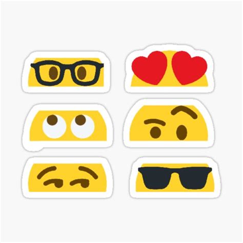 "Emoji eyes sticker pack" Sticker for Sale by WeMasha | Redbubble