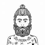 Beard Coloring Pages sketch template