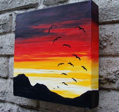 easy acrylic painting ideas for beginners on canvas step by step ...