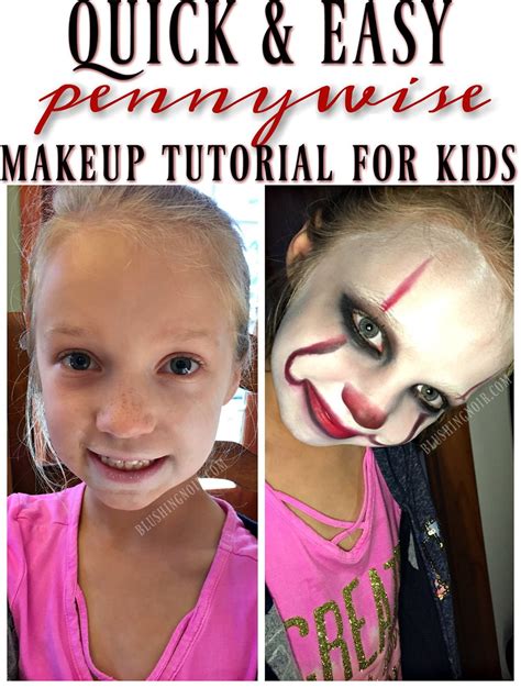 IT Movie Pennywise Makeup Tutorial for Kids