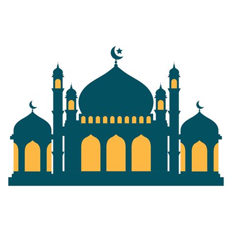 Mosque icon clip art vector illustration design on white background ...