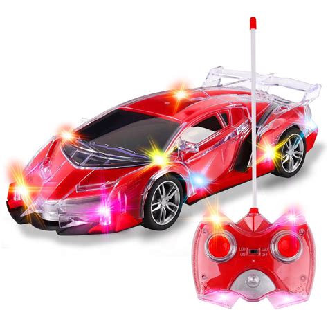 Buy Liberty Imports Kid's Light Up RC Remote Control Car with Flashing ...