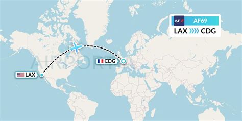 AF69 Flight Status Air France: Los Angeles to Paris (AFR69)