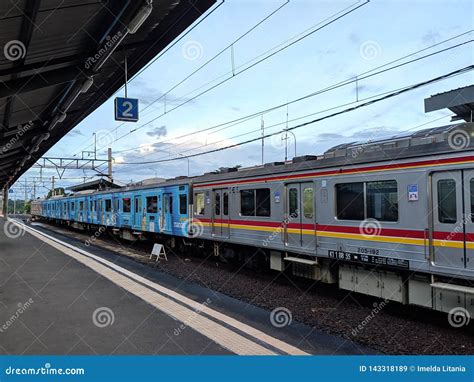 Cisauk Station in Serpong editorial stock image. Image of transportation - 143318189