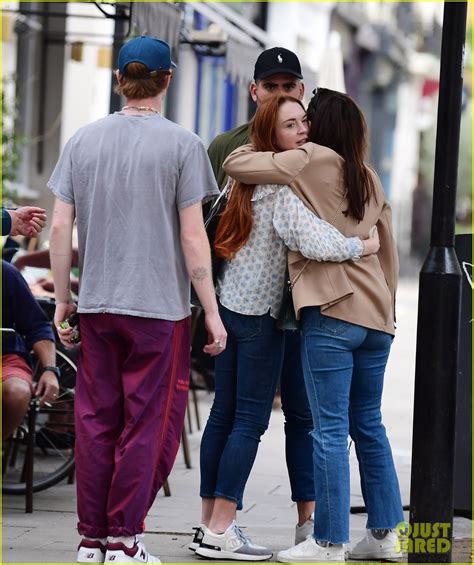 Lindsay Lohan & Bader Shammas Share A Sweet Moment During Lunch In NYC: Photo 4808195 | Lindsay ...