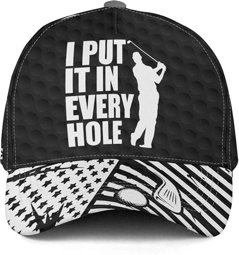 LASFOUR Personalized Funny Golf Cap Unique Golf Caps For Men, Fitted ...