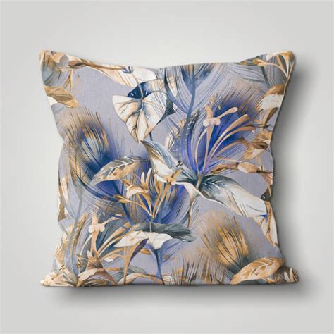 Floral Paintings Throw Pillow Covers Blue White Flowers - Etsy