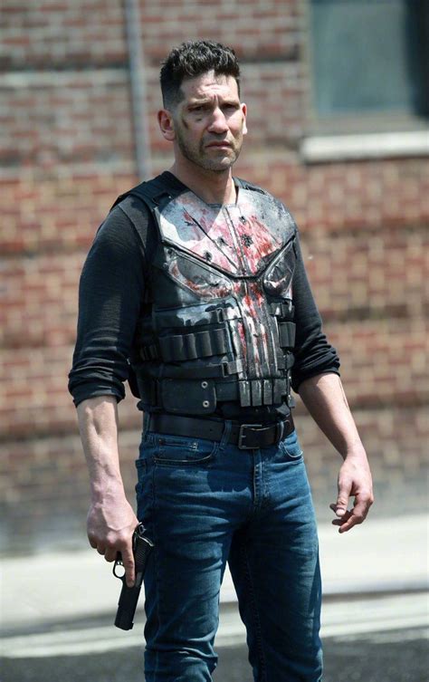 Jon Bernthal filming Season 2 of The Punisher in NYC on May 21, 2018 ...