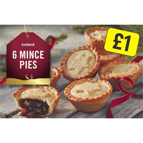 Iceland 6 Mince Pies 6 Unit | Fruit Pies & Tarts | Iceland Foods