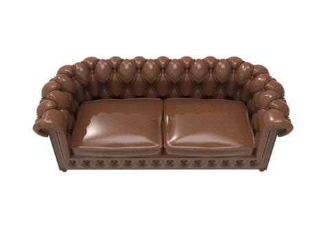 brown leather couch 35489621 PNG