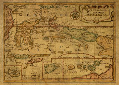 Spice Islands Moluccas Vintage Map 1683 Mixed Media by Design Turnpike ...