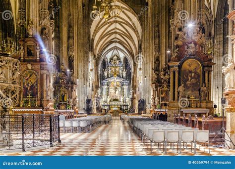 Interior View of the St. Stephen S Cathedral, Vienna Editorial Stock ...