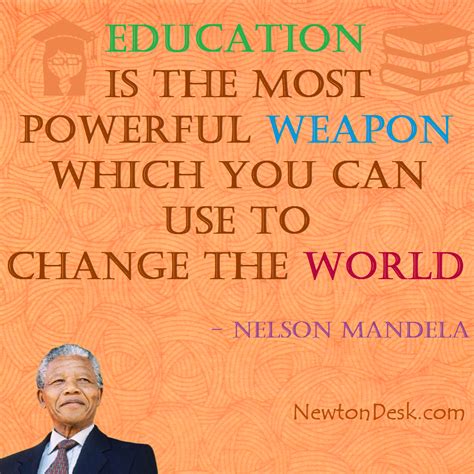 Education Is The Most Powerful Weapon By Nelson Mandela Quotes