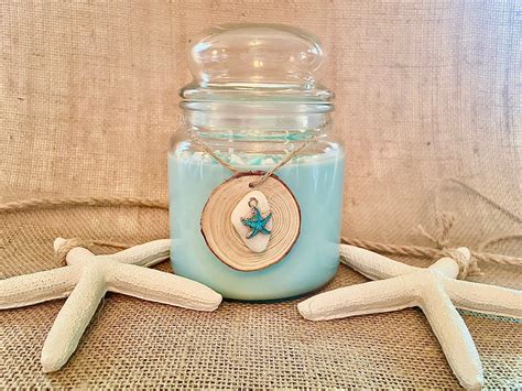 Large Beach Candle Aromatherapy Candle Cool Candle Ocean | Etsy