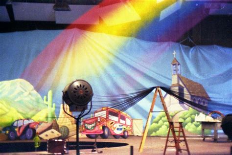 Jim Henson - The Muppet Master — The Muppet Movie Finale Stage Set, you can see the...