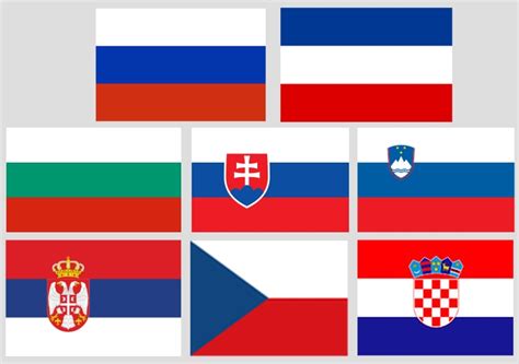 Slavic Country Flags