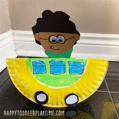 Rosa Parks Rocking Bus Craft - HAPPY TODDLER PLAYTIME