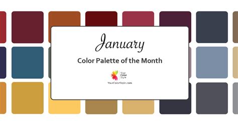 Color Palette of the Month - January 2023