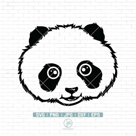 Cute Panda Svg Baby Panda Svg Panda Face Svg Panda Head - Etsy