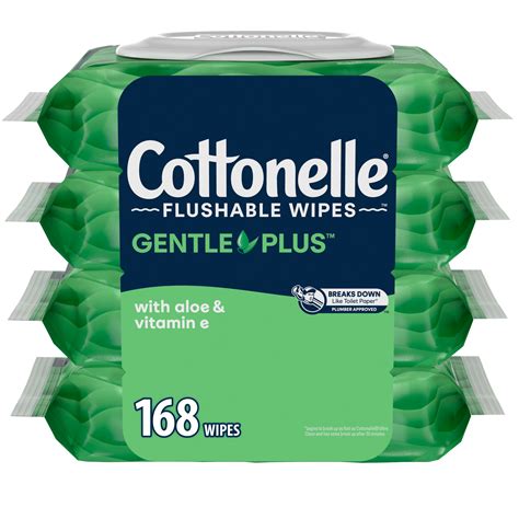 Cottonelle GentlePlus Flushable Wet Wipes with Aloe & Vitamin E - Shop ...