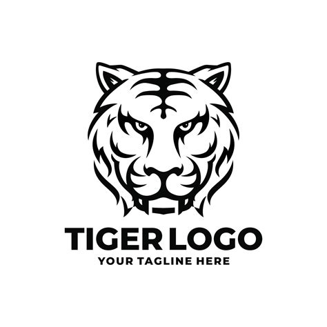 Tiger logo design vector. Tiger face logo 11955134 Vector Art at Vecteezy