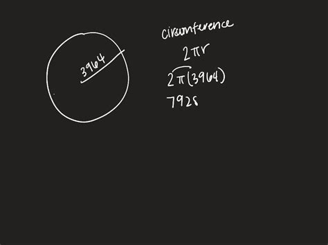 SOLVED:The radius r of the earth at the equator is approximately 3964 mi. Find the distance ...