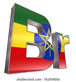 Ethiopian Birr Symbol High Resolution 3d Stock Illustration 761954056 ...