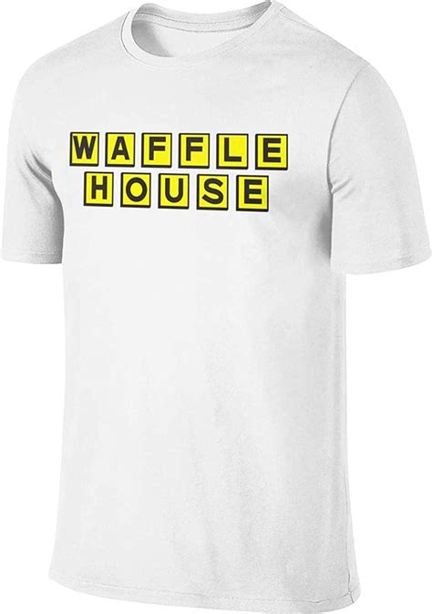 Waffle House Fashion T-Shirt for Men's Slim Fit Cotton Short Sleeve ...