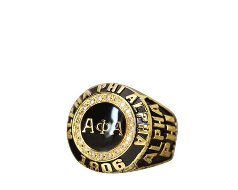 Alpha Phi Alpha Fraternity Ring (ΑΦΑ) - Classic Man Series, Yellow Gol ...