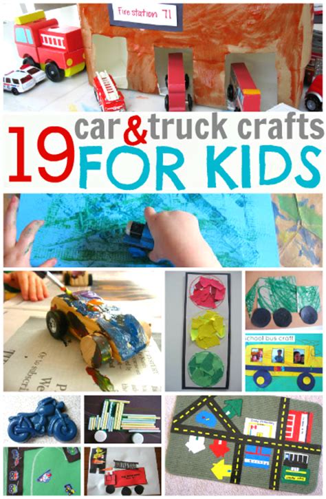 19 Car & Truck Crafts For Kids - No Time For Flash Cards