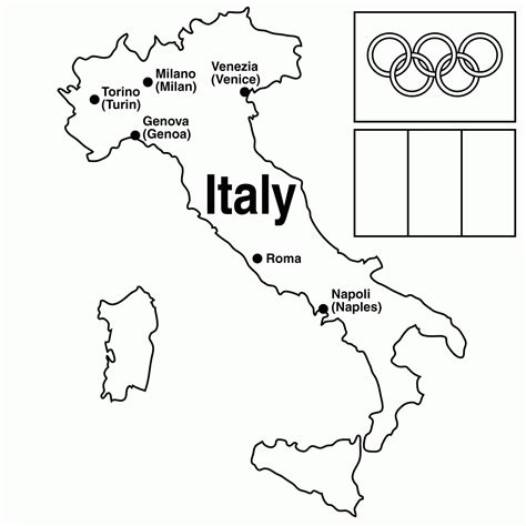 Free Printable Map Of Italy For Kids, Download Free Printable Map Of ...