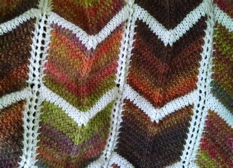 Pattern: Bordered Chevron Blanket – Knit a Bit, Crochet Away