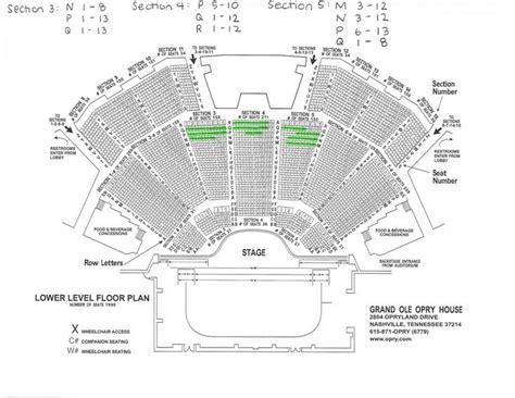 carolina opry seating chart | Seating charts, Opry, Grand ole opry