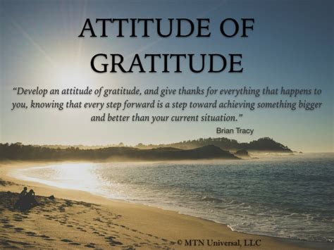 ATTITUDE OF GRATITUDE — MTN Universal