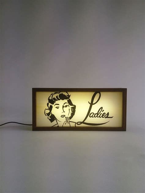 Reproduction Vintage Ladies Lightbox Sign - BINGKAI