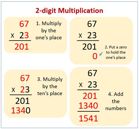 Multiply 2-digit numbers by 2-digit numbers (examples, solutions, songs, videos, worksheets ...