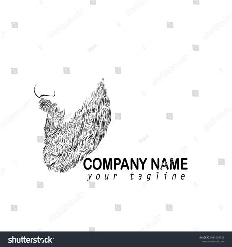 Beard Logo Black White Design Creative Stock Vector (Royalty Free) 1984193738 | Shutterstock