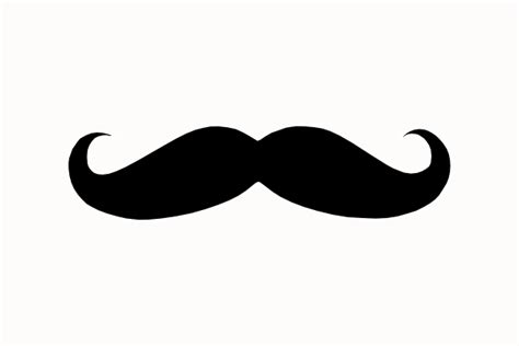 Black Mustache Outline Clip Art at Clker.com - vector clip art online, royalty free & public domain