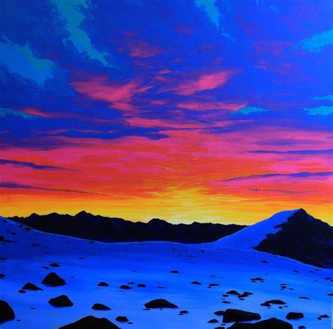 Alpine Sunset: View from the top SOLD | Jesse Crock Art