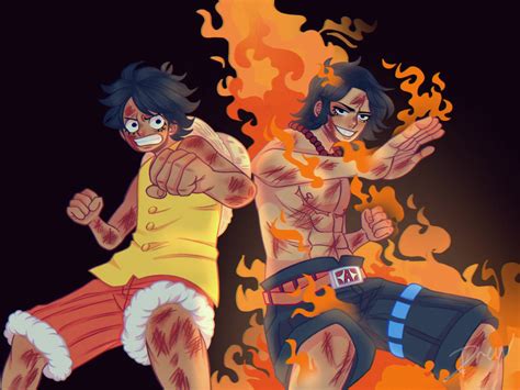 Marineford Luffy and ace by Moonjinnie0113 on DeviantArt