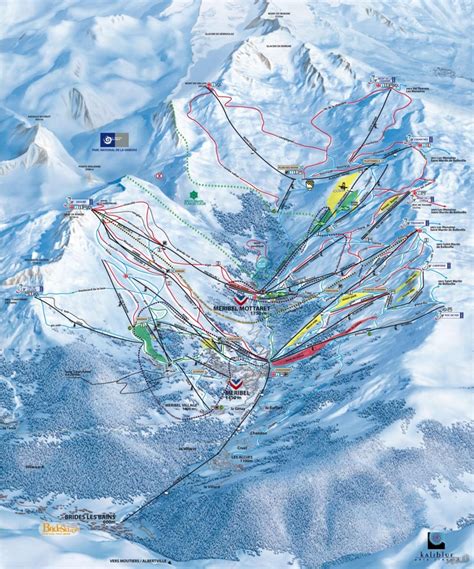 Meribel piste map - Ontheworldmap.com