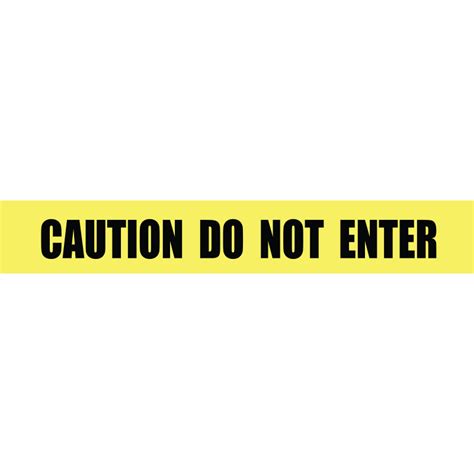 Barricade Tape (CAUTION DO NOT ENTER) - 1000'-trafficsafetywarehouse.com