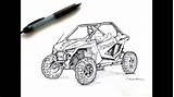 Polaris Rzr Drawing Sketch Coloring Page sketch template