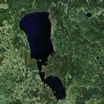 Lake Peipus in Estonia (Google Maps)