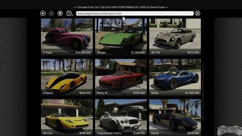 Gta V Garage Vehicles